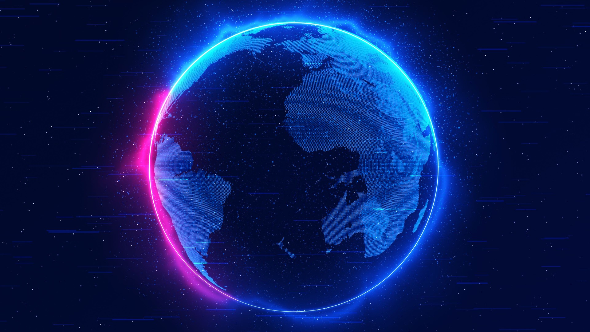 4K Network and world background (loopable)